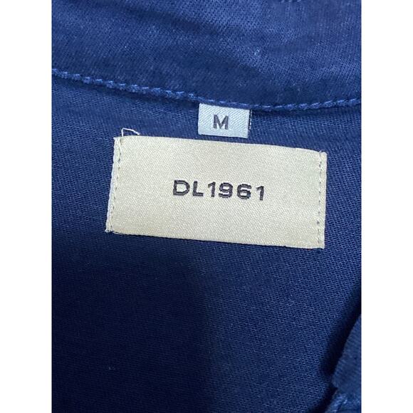 DL1961 Payton Blue Collared Sleeveless Button Down Mini Denim Shirt Dress Size S - Picture 3 of 3